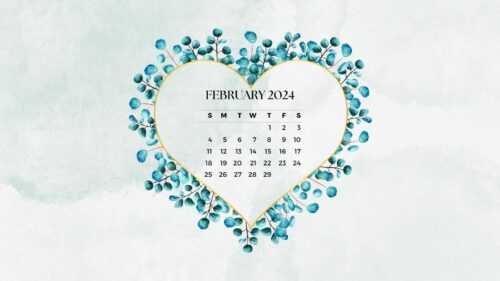 February 2024 Calendar Wallpaper - iXpap