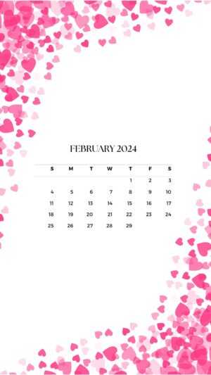 February 2024 Calendar Wallpaper