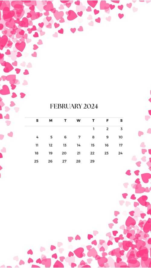 February 2024 Calendar Wallpaper iXpap