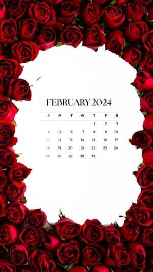 February 2024 Calendar Wallpaper