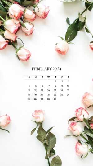 February 2024 Calendar Wallpaper