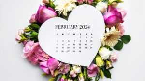 February 2024 Calendar Wallpaper