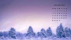 January 2024 Desktop Calendar Wallpaper