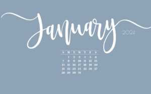 January 2024 Desktop Calendar Wallpaper