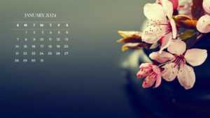 January 2024 Desktop Calendar Wallpaper