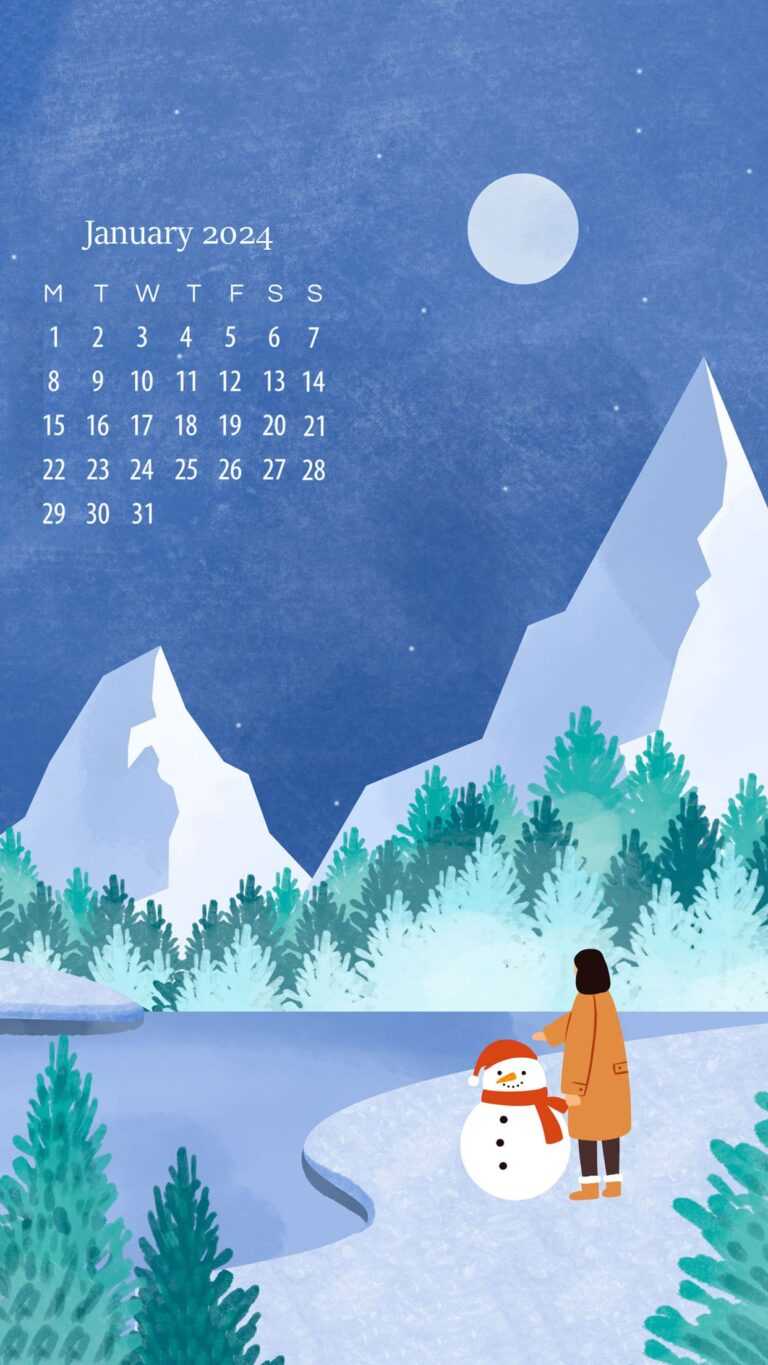 January 2024 Wallpaper iXpap