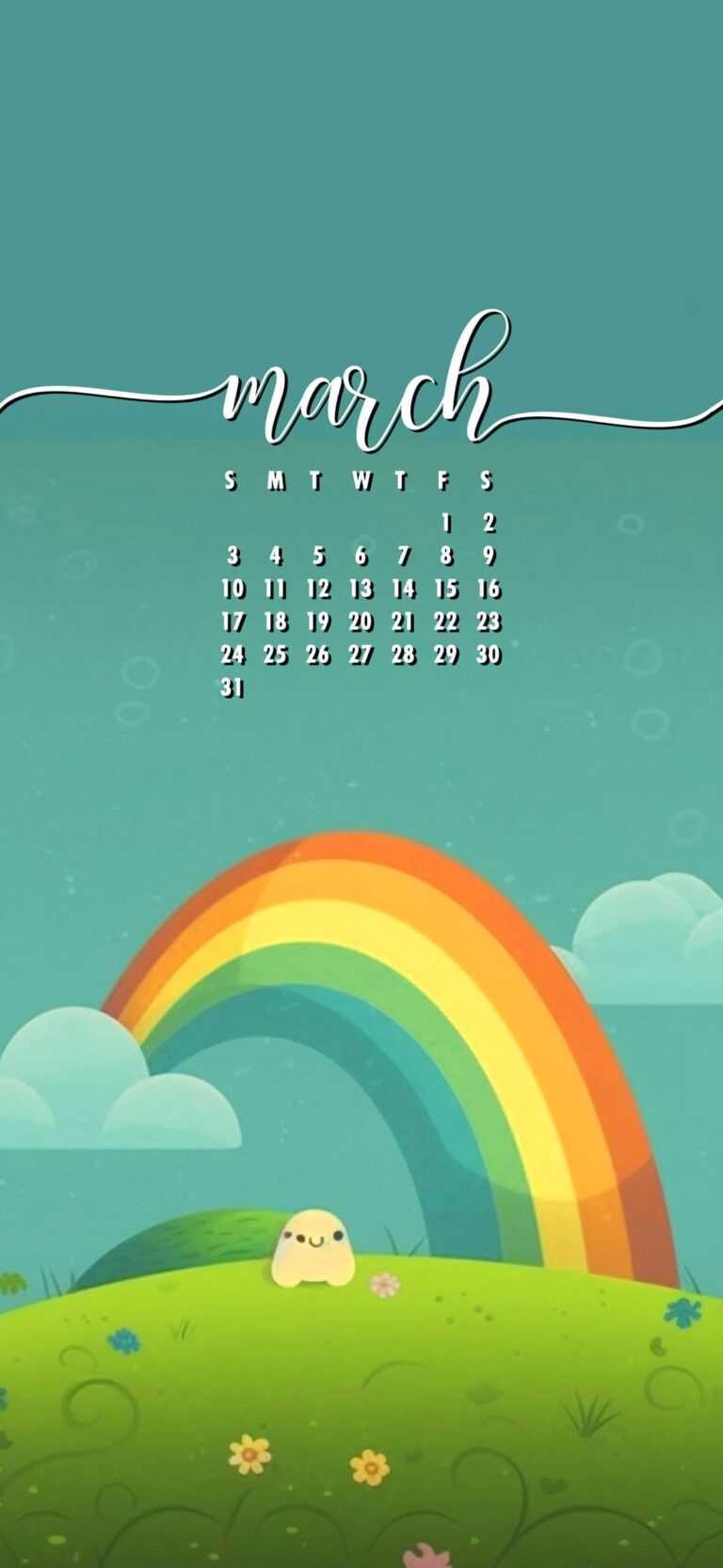 March 2024 Calendar Wallpaper iXpap
