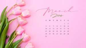 March 2024 Calendar Wallpaper