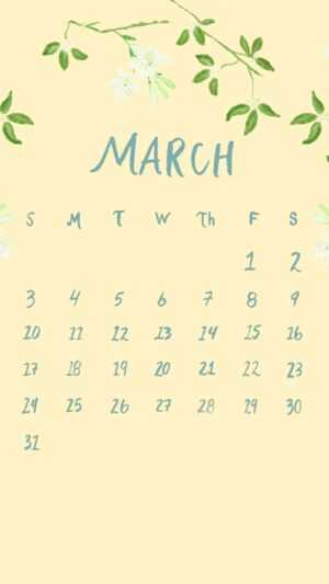 March 2024 Calendar Wallpaper