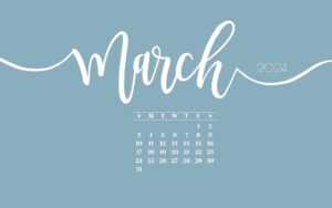 March 2024 Calendar Wallpaper