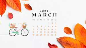 March 2024 Calendar Wallpaper