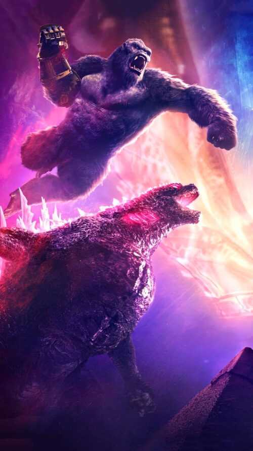 Godzilla X Kong Wallpaper iXpap