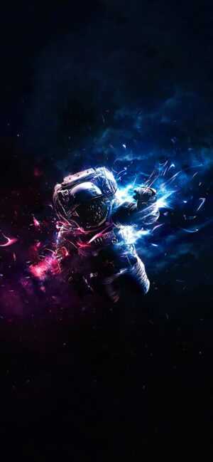 Floating in Space Wallpaper