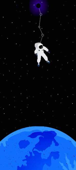 Floating in Space Wallpaper