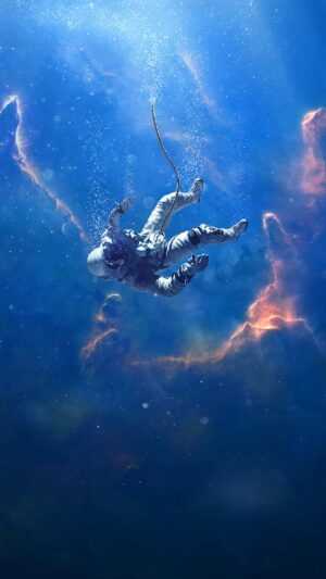Floating in Space Wallpaper