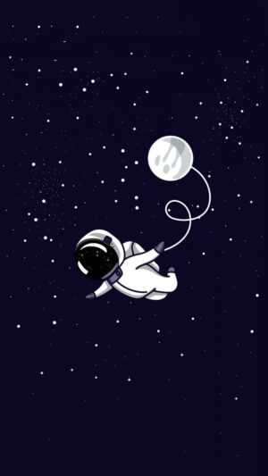 Floating in Space Wallpaper