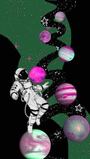 Floating in Space Wallpaper