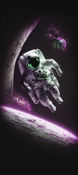 Floating in Space Wallpaper