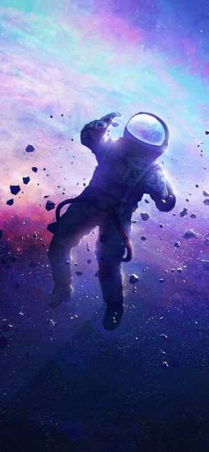 Floating in Space Wallpaper