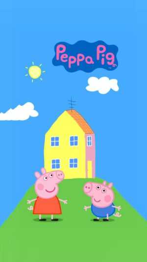 Peppa Pig House Wallpaper