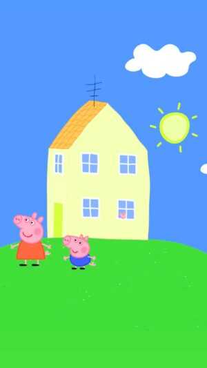 Peppa Pig House Wallpaper