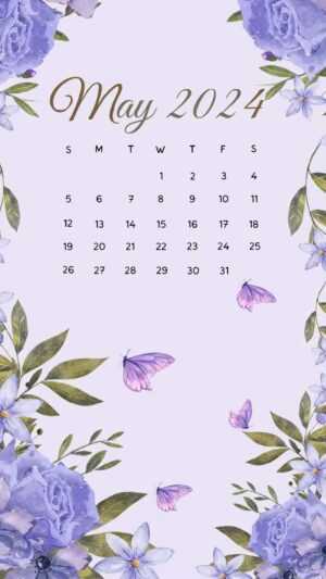 May Calendar 2024 Wallpaper