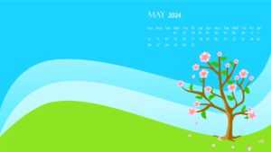 May Calendar 2024 Wallpaper