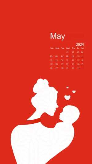 May Calendar Wallpaper 2024