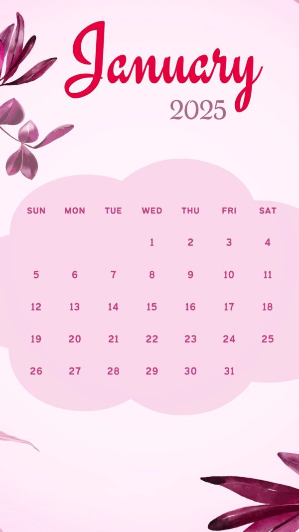 January 2025 Wallpaper - iXpap — free download