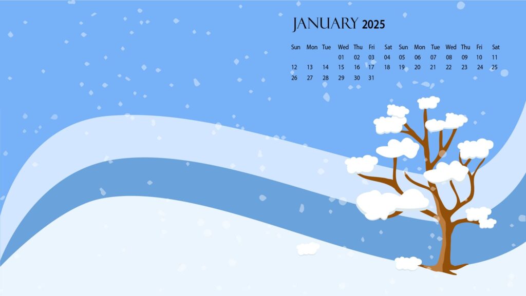 January 2025 wallpaper ixpap