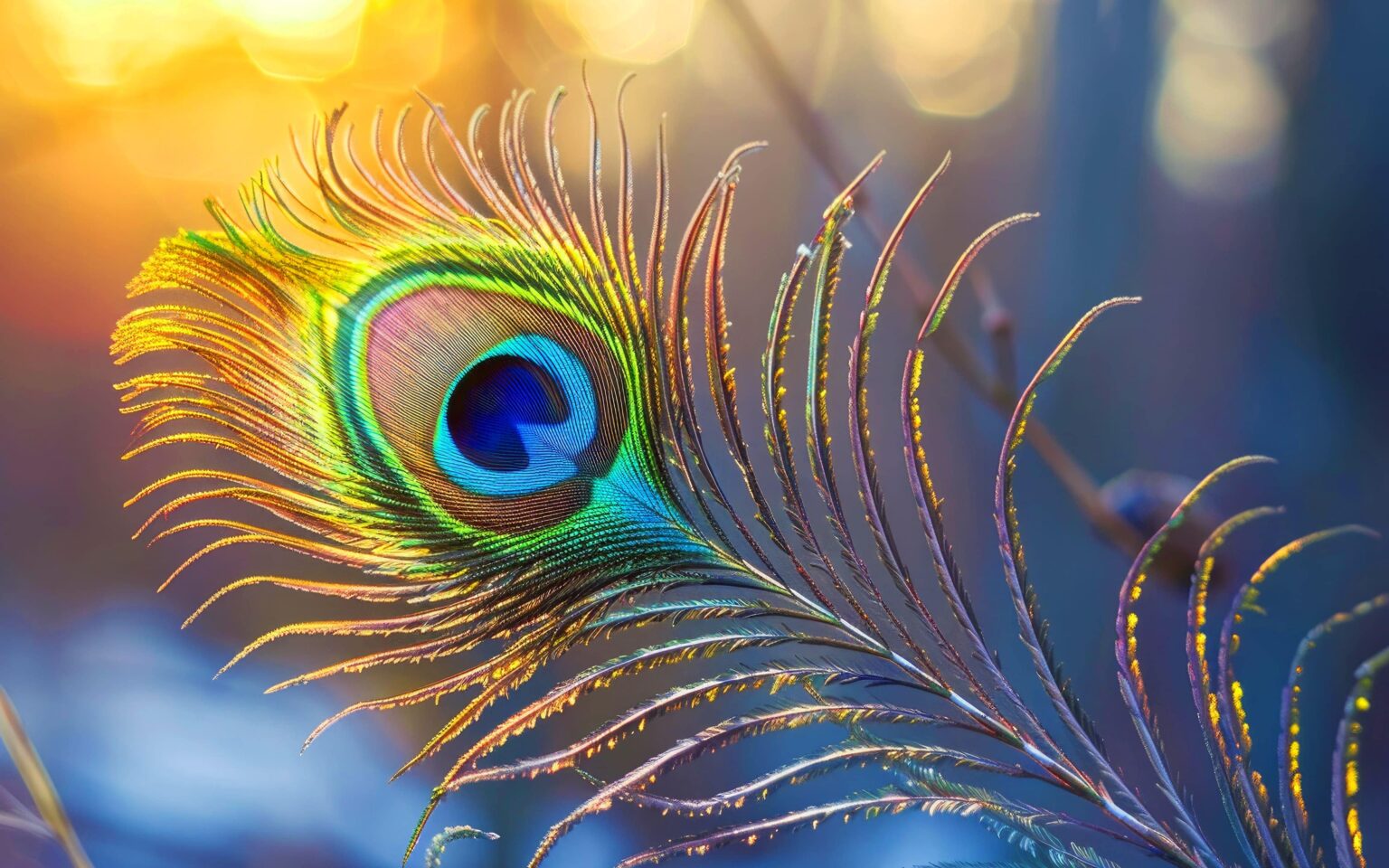 Peacock Feather Wallpaper - iXpap