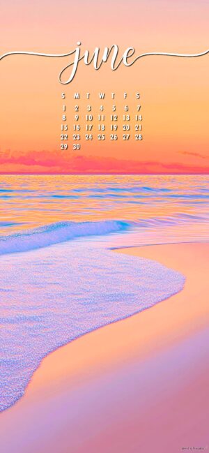 June 2025 Calendar Wallpaper