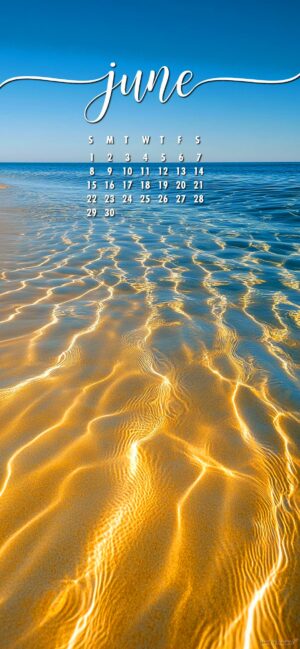 June 2025 Calendar Wallpaper