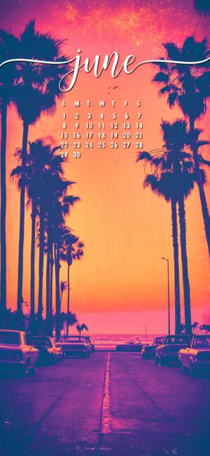 June Calendar 2025 Wallpaper