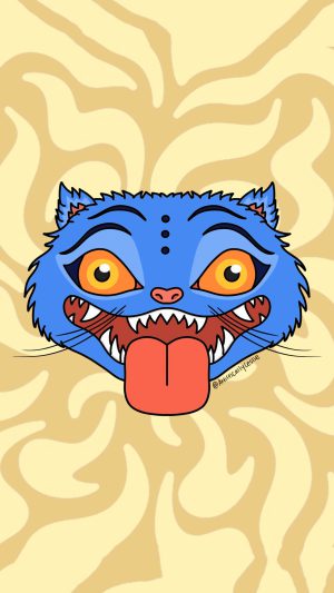 Derpy Tiger Wallpaper