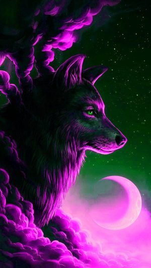 Epic Galaxy Wolf Wallpaper