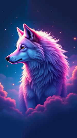 Epic Galaxy Wolf Wallpaper