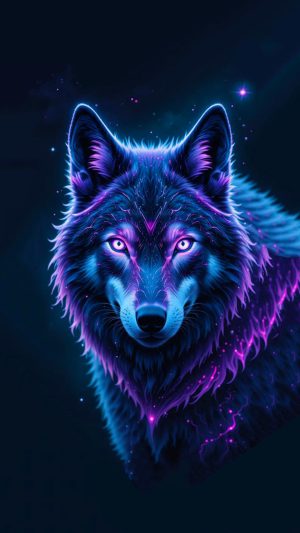 Epic Galaxy Wolf Wallpaper