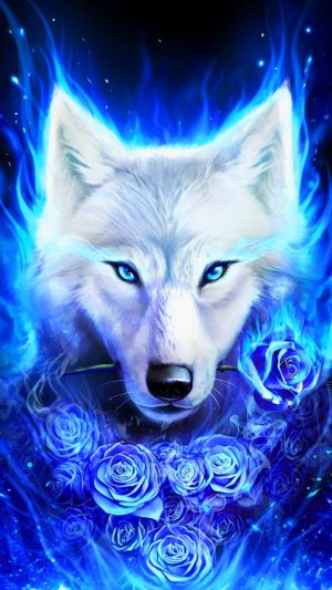 Epic Galaxy Wolf Wallpaper