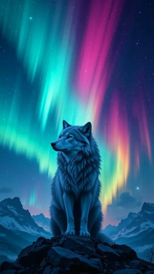Epic Galaxy Wolf Wallpaper