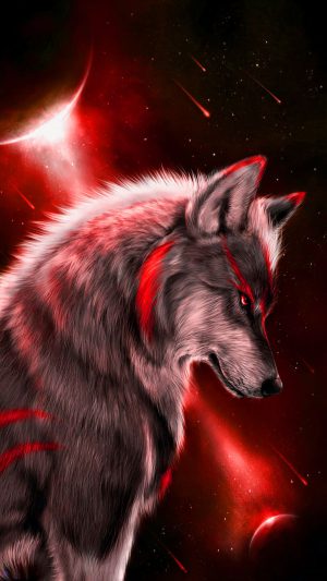 Epic Galaxy Wolf Wallpaper