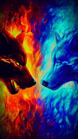 Epic Galaxy Wolf Wallpaper