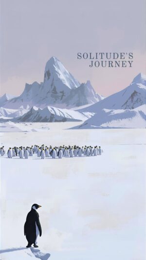 Penguin Mountain Wallpaper